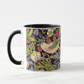 William Morris Strawberry Thief Floral Art Nouveau Mug (Left)