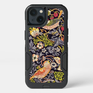 William Morris Strawberry Thief Floral Art Nouveau iPhone 13 Case