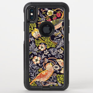 William Morris Strawberry Thief Floral Art Nouveau OtterBox Commuter iPhone XS Max Case