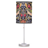 William Morris Strawberry Thief Floral Art Nouveau Table Lamp (Front)