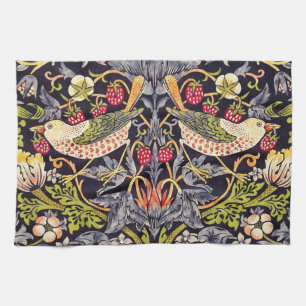 William Morris Strawberry Thief Floral Art Nouveau Towel