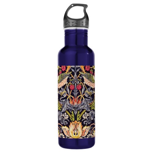 William Morris Strawberry Thief Floral Art Nouveau Water Bottle