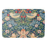 William Morris Strawberry Thief Floral Pattern Bath Mat