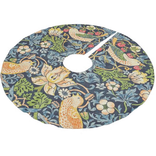 William Morris Strawberry Thief Floral Pattern Brushed Polyester Tree Skirt