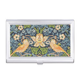 William Morris Strawberry Thief Floral Pattern Business Card Case