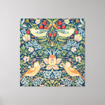 William Morris Strawberry Thief Floral Pattern Canvas Print