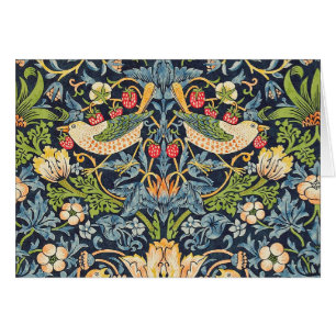 William Morris Strawberry Thief Floral Pattern Cards