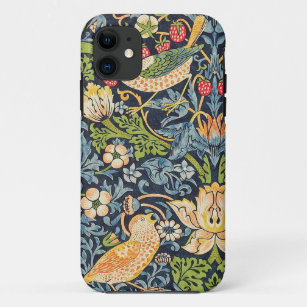 William Morris Strawberry Thief Floral Pattern iPhone 11 Case