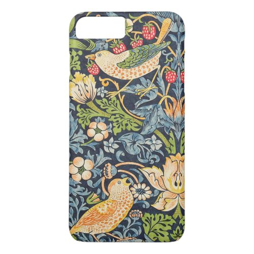 William Morris Strawberry Thief Floral Pattern iPhone 8 Plus/7 Plus Case