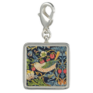 William Morris Strawberry Thief Floral Pattern Charm