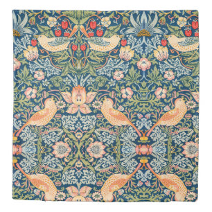 William Morris Strawberry Thief Floral Pattern Duvet Cover