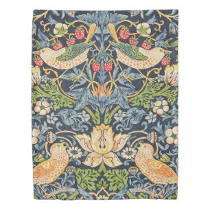 William Morris Strawberry Thief Floral Pattern Duvet Cover