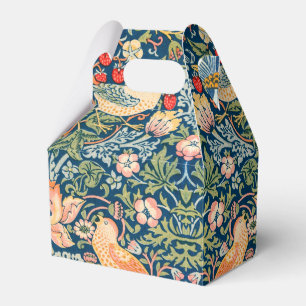 William Morris Strawberry Thief Floral Pattern Favor Boxes