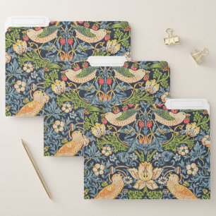 William Morris Strawberry Thief Floral Pattern File Folder
