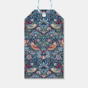 William Morris Strawberry Thief Floral Pattern Gift Tags