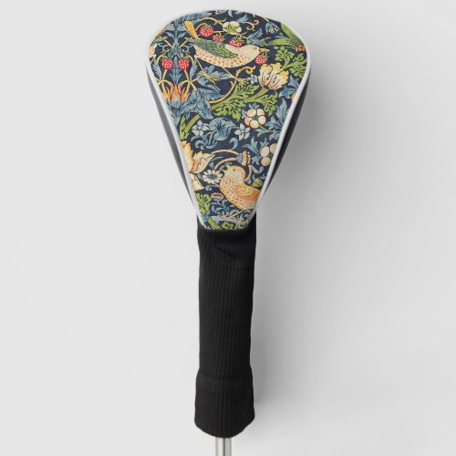 William Morris Strawberry Thief Floral Pattern Golf Head Cover