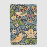 William Morris Strawberry Thief Floral Pattern Golf Towel at Zazzle