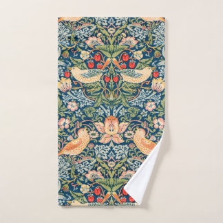 William Morris Strawberry Thief Floral Pattern Hand Towel