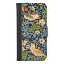 William Morris Strawberry Thief Floral Pattern iPhone 8/7 Wallet Case
