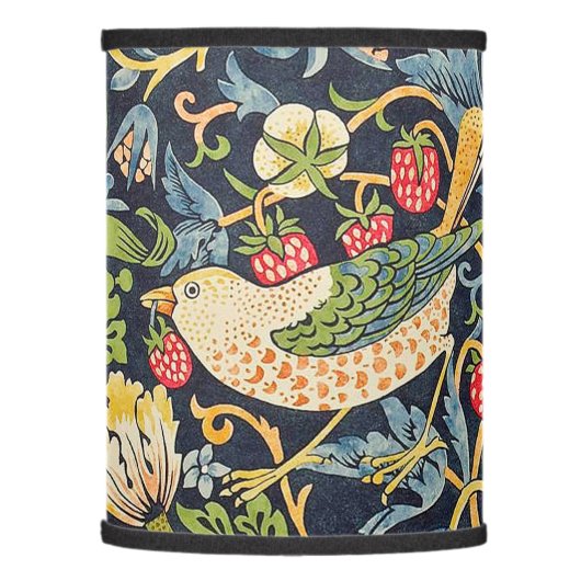 William Morris Strawberry Thief Floral Pattern Lamp Shade (Left)