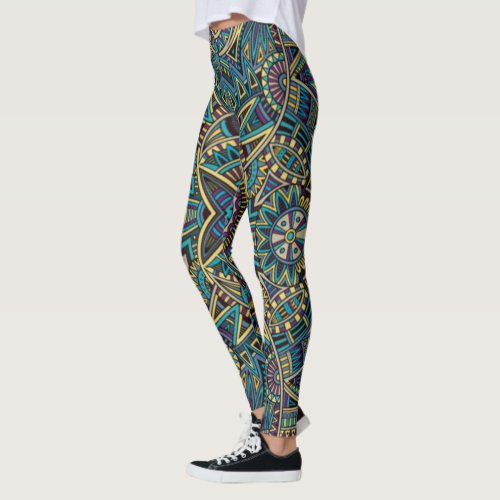 William Morris Strawberry Thief Floral Pattern  Leggings