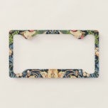 William Morris Strawberry Thief Floral Pattern License Plate Frame at Zazzle