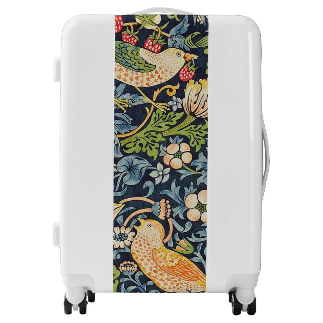William Morris Strawberry Thief Floral Pattern Luggage (Front)