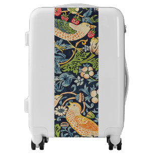 William Morris Strawberry Thief Floral Pattern Luggage