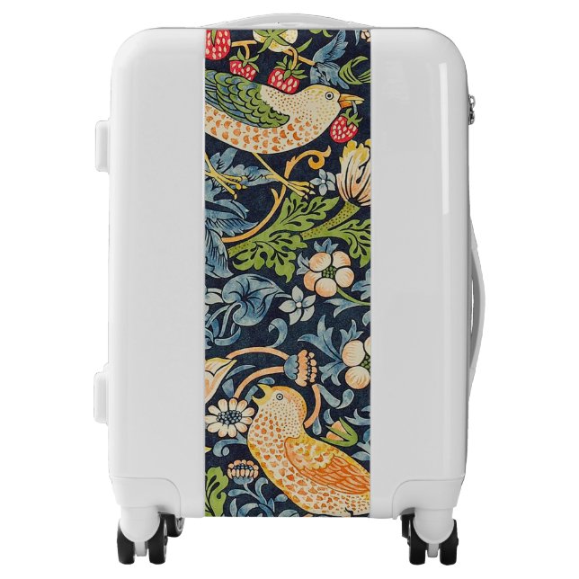 William Morris Strawberry Thief Floral Pattern Luggage (Front)