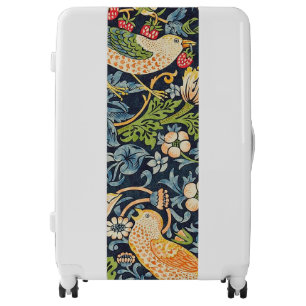 William Morris Strawberry Thief Floral Pattern Luggage