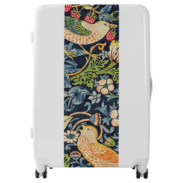 William Morris Strawberry Thief Floral Pattern Luggage (Front)