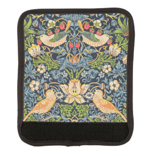 William Morris Strawberry Thief Floral Pattern Luggage Handle Wrap