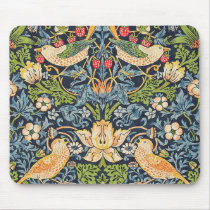 William Morris Strawberry Thief Floral Pattern Mouse Pad William Morris Strawberry Thief Floral Pattern Mouse Pad