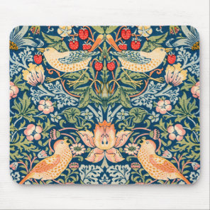 William Morris Strawberry Thief Floral Pattern Mouse Pad