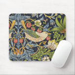 William Morris - Strawberry Thief Floral Pattern Mouse Pad<br><div class="desc">"Strawberry Thief" is a textile design created by the British designer William Morris in 1883. The work features an intricate pattern of strawberries, flowers, and birds, primarily the thrushes that seem to be stealing the strawberries. The lush, naturalistic forms are arranged in a harmonious, repeating pattern that showcases Morris's love...</div>