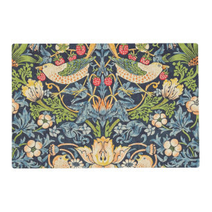 William Morris Strawberry Thief Floral Pattern Placemat