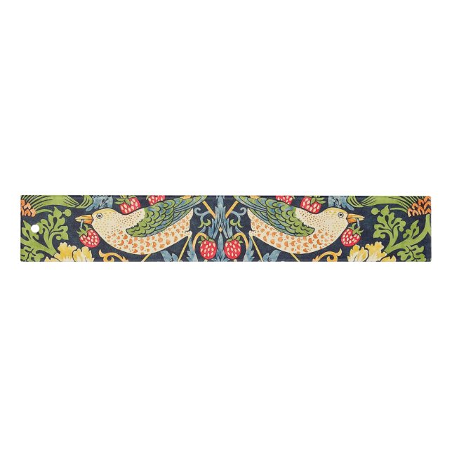 William Morris Strawberry Thief Floral Pattern Ruler (Front)