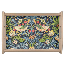 William Morris Strawberry Thief Floral Pattern Serving Tray