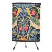 William Morris Strawberry Thief Floral Pattern Tripod Lamp (Front)