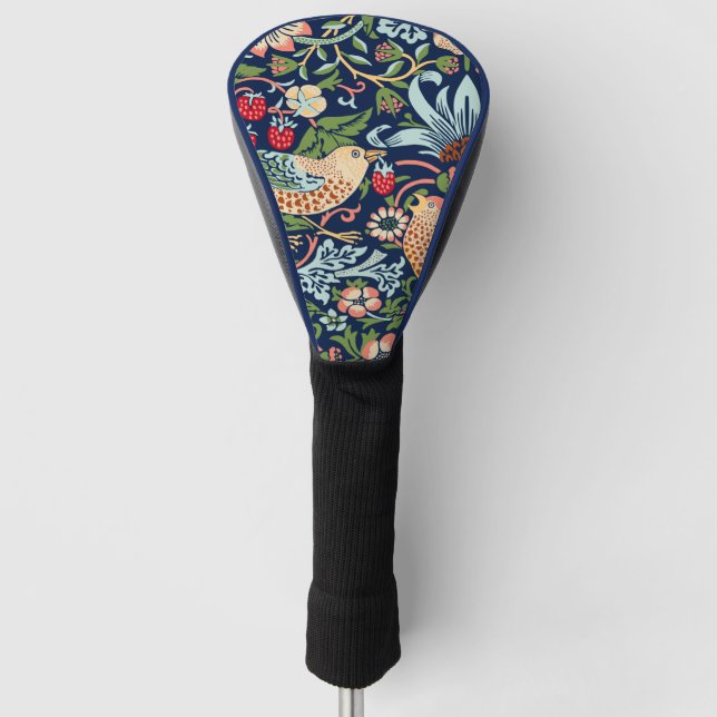 William Morris Strawberry Thief Golf Head Cover (Front)