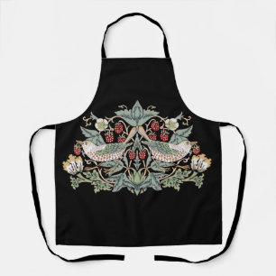 William Morris Strawberry Thief I Black Birds Apron