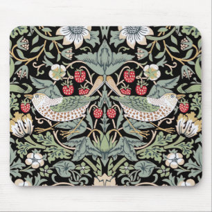 William Morris Strawberry Thief I Black Birds Mouse Pad