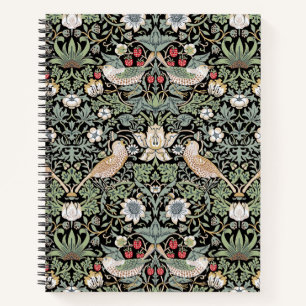 William Morris Strawberry Thief I Black Birds Notebook
