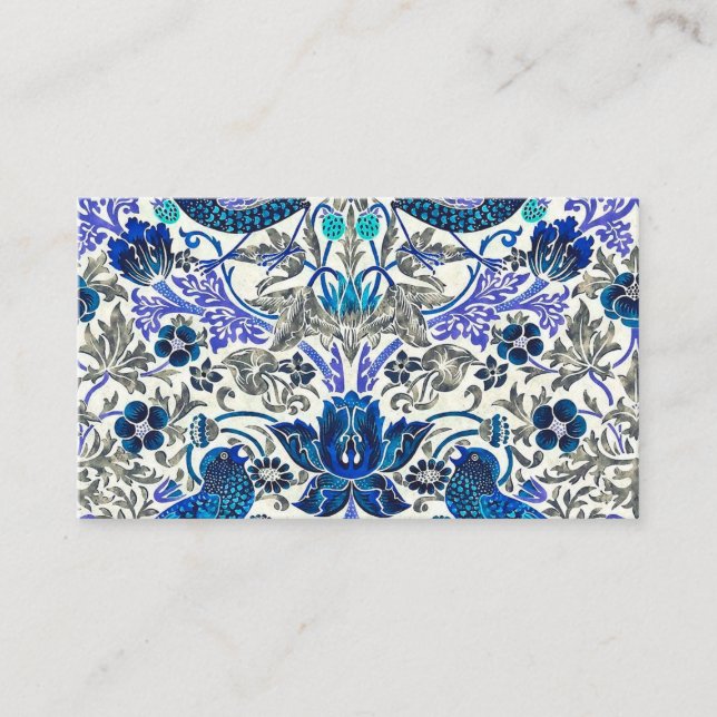 William Morris Strawberry Thief - Inverted Business Card (Front)