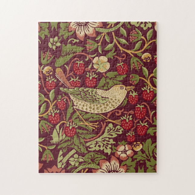 William Morris Strawberry Thief Jigsaw Puzzle (Vertical)