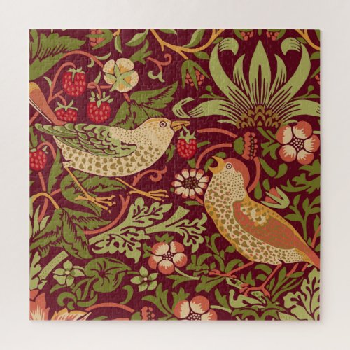 William Morris Strawberry Thief Jigsaw Puzzle