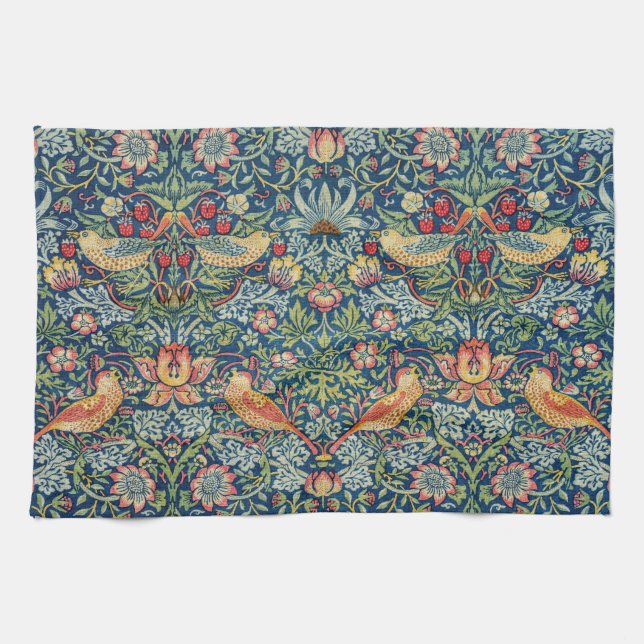 William Morris - Strawberry Thief Kitchen Towel (Horizontal)