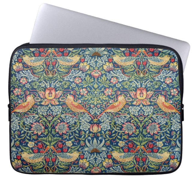 William Morris - Strawberry Thief Laptop Sleeve (Front)