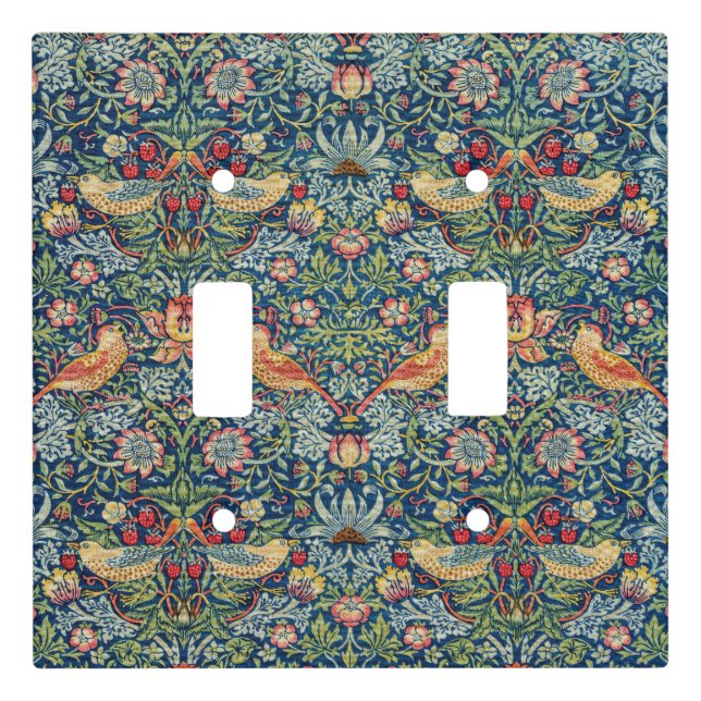 William Morris - Strawberry Thief Light Switch Cover (Front)