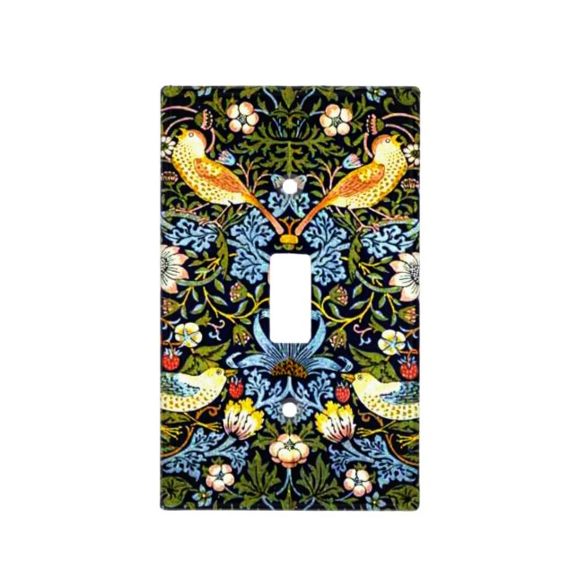 William Morris, Strawberry Thief, Light Switch Cover (Front)